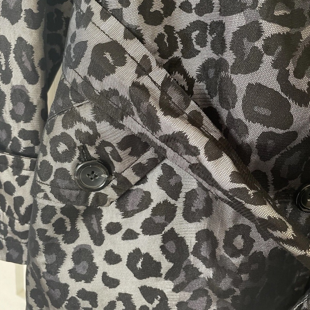 Ruby Rd. Black and Gray Leopard Print Jacket - Picture 6 of 7